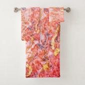 Trendy Cool Gold Marble Pattern Bad Handdoek (Insitu)