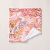 Trendy Cool Gold Marble Pattern Bad Handdoek (Wasdoekje)