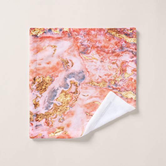 Trendy Cool Gold Marble Pattern Bad Handdoek (Wasdoekje)