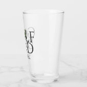 Trendy Cool "GOLF DAD" Green Pint Glas (Links)