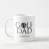 Trendy Cool "GOLF DAD" Navy Blue Koffiemok (Links)