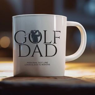 Trendy Cool "GOLF DAD" Navy Blue Koffiemok