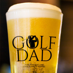 Trendy Cool "GOLF DAD" Pint Glas