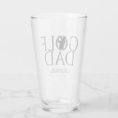 Trendy Cool "GOLF DAD" Pint Glas (Achterkant)