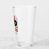 Trendy Cool "GOLF DAD" Red Typography Pint Glas (Links)