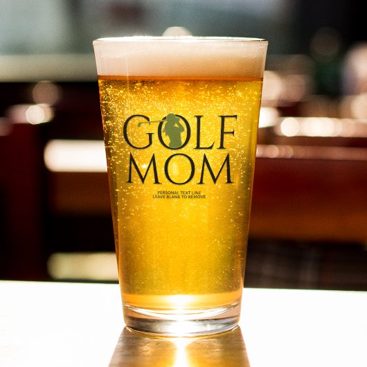 Trendy Cool "GOLF MOM" Groene Pint Glas