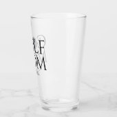 Trendy Cool "GOLF MOM" Navy Blue Pint Glas (Links)