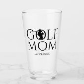 Trendy Cool "GOLF MOM" Pint Glas (Voorkant)