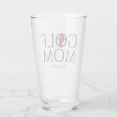 Trendy Cool "GOLF MOM" rode pint Glas (Achterkant)