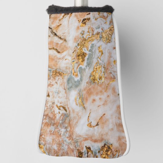Trendy Cool Marble Gold Touch Golfheadcover (Draai 90)
