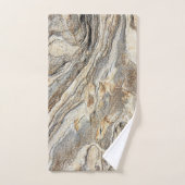 Trendy Cool Marble Pattern Bad Handdoek (Handdoek)