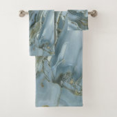 Trendy Cool Marble Pattern Bad Handdoek (Insitu)