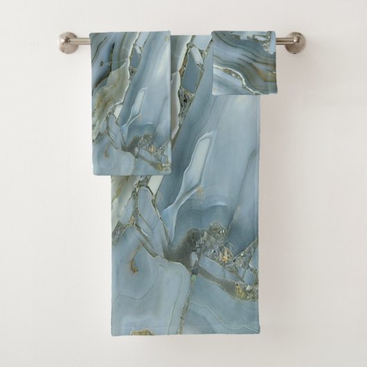 Trendy Cool Marble Pattern Bad Handdoek (Insitu)