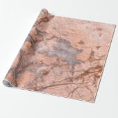 Trendy Cool Marble Stone Texture Cadeaupapier (Uitgerold)