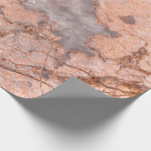 Trendy Cool Marble Stone Texture Cadeaupapier (Hoek)
