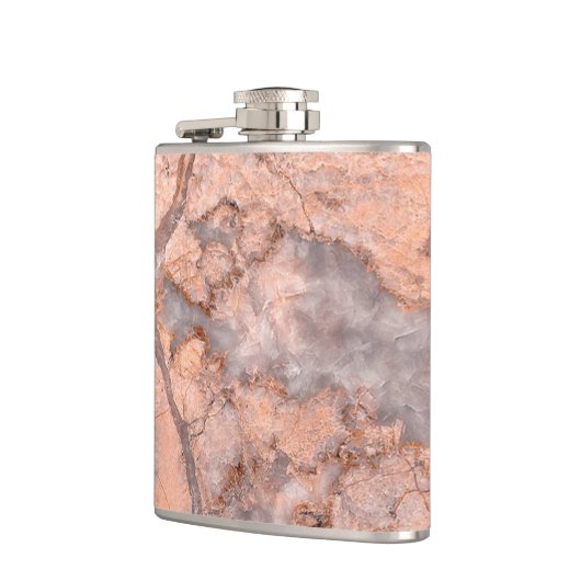 Trendy Cool Marble Stone Texture Heupfles (Links)