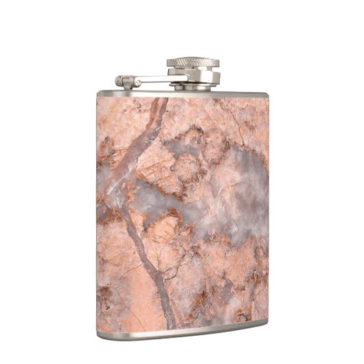 Trendy Cool Marble Stone Texture Heupfles (Rechts)