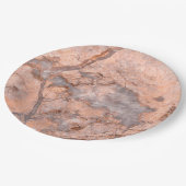 Trendy Cool Marble Stone Texture Papieren Bordje (Gekanteld)