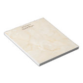 Trendy Cool Marble Stone Texture - Personalized Notitieblok (Schuin)