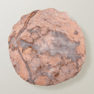 Trendy Cool Marble Stone Texture Rond Kussen