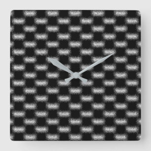 Trendy Cool Moderne unieke Abstracte patronen Vierkante Klok