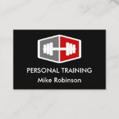 Trendy Cool Personal Trainer Fitness Visitekaartje (Voorkant)