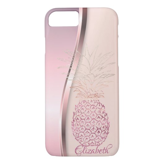 Trendy Cool Pineapple - Gepersonaliseerd Case-Mate iPhone Case (Achterkant)