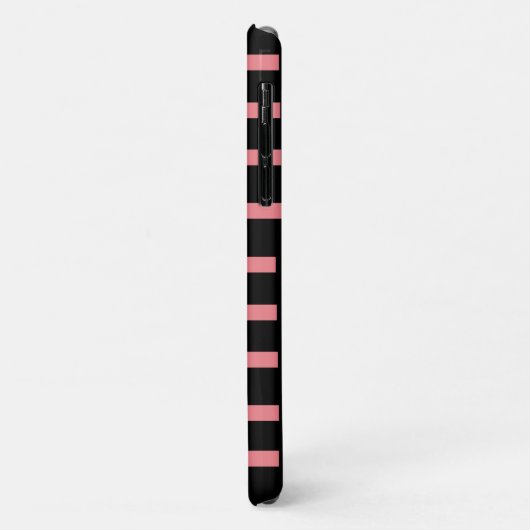 Trendy Cool Pink Pink Stripe Black Case-Mate iPhone Case (Achterkant/links)
