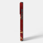 Trendy Cool Red Marble Case-Mate iPhone Case (Achterkant / Links)
