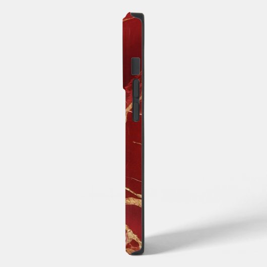 Trendy Cool Red Marble Case-Mate iPhone Case (Achterkant / Links)
