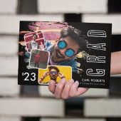 Trendy Cool Smudge 4 Foto Collage Graduatation and Aankondiging