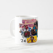 Trendy Cool Smudge 4 Fotocollage Afstudeerder Koffiemok (Voorkant links)