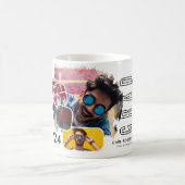 Trendy Cool Smudge 4 Fotocollage Afstudeerder Koffiemok (Center)