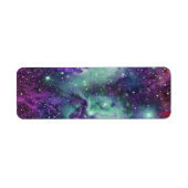 Trendy Cool Sparkly New Nebula Design Etiket (Voorkant)