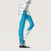 Trendy, cool, urban geometric Memphis illustratie Leggings (Rechts)