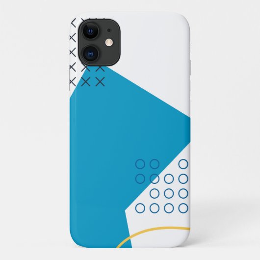 Trendy, cool, urbane geometrische Memphis-illustra Case-Mate iPhone Case (Achterkant)