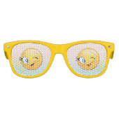 Trendy Cool Winking Face E moji Kinder Zonnebril (Voorkant)