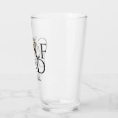 Trendy Cool "WORLD'S BEST GOLF DAD" Gouden Pint Glas (Links)