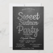 Trendy Coole Bokeh Zoete 16 Feestje Kaart (Voorkant)