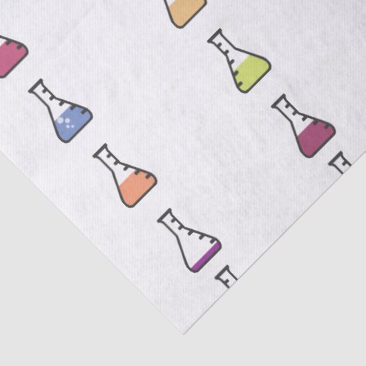 Trendy coole Chemistry Beaker illustratie Tissuepapier (Detail)