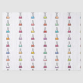 Trendy coole Chemistry Beaker illustratie Tissuepapier (Voorkant)