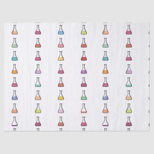 Trendy coole Chemistry Beaker illustratie Tissuepapier (Voorkant)