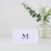 Trendy Coole Chic Monogram Visitekaartje (Staand voorkant)
