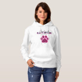 Trendy "coolste kattenmoeder ooit" hoodie (Voorkant volledig)