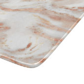 Trendy Copper Roos Gold Metallic marmer Snijplank (Hoek)