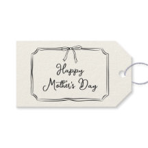 Trendy Coquette Bow Happy Moederdag Champagne