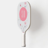 Trendy Coquette Roze Monogrammed Pickleball Paddle (Links)