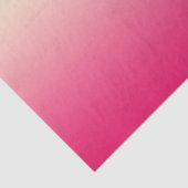 Trendy Coral Pink tot  Witte Ombre Gradiënt Tissuepapier (Detail)