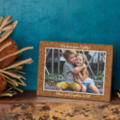 Trendy Cork Persoonlijke naam Foto Plaque Fotoplaat