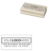 Trendy Corporate Rechthoekig Logo Retouradres Rubberstempel (Gestempeld)